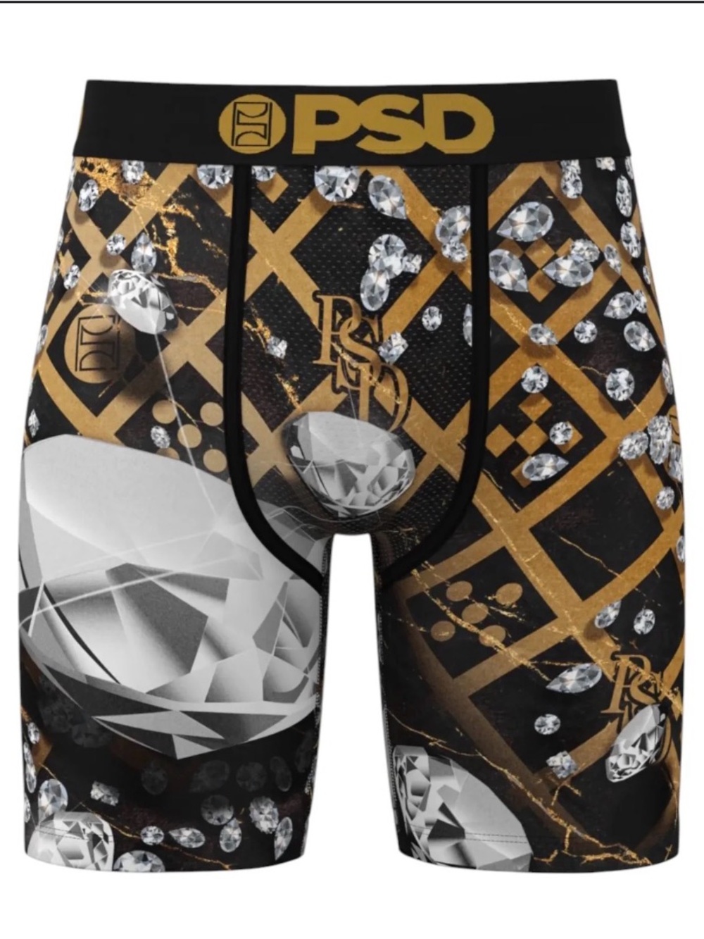 PSD Black Boxer Briefs Deluxe Diamond Size Small